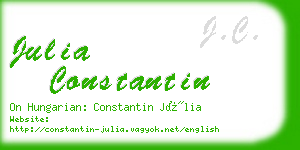 julia constantin business card